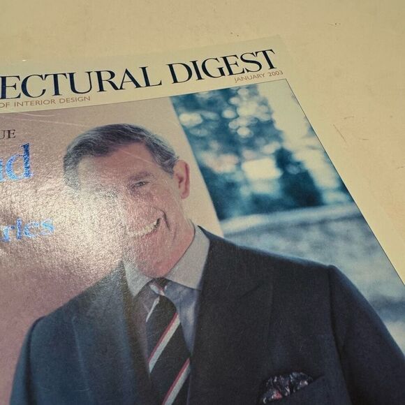 “ARCHITECTURAL DIGEST”MAGAZINE JANUARY 2003- ~ PRINCE CHARLES Collector Issue - Picture 2 of 7